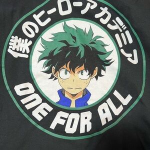 My Hero Academia black hoodie anime size S, M or XXL